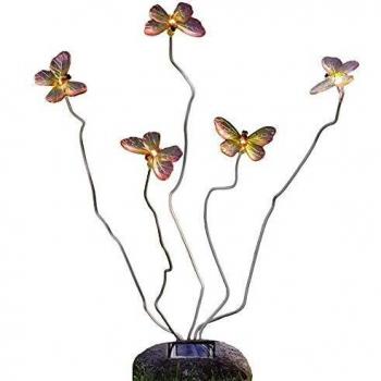 Konstsmide 5 Lampada a LED per esterni, multicolore, adatto per uso esterno, decorazione luminosa (5 lampade, multicolore, solare, 530 mm, 150 mm, 15 cm)