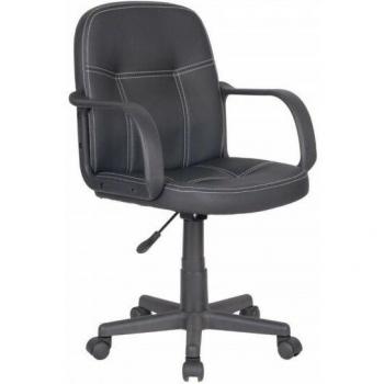 Poltrona Ergonomica a Gas con Braccioli Nera Mod. 1431
