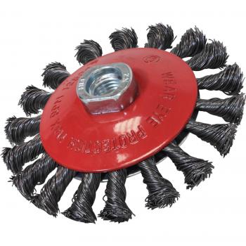 Faithfull Twisted Knot Wire Wheel Brush 100mm M10 Thread