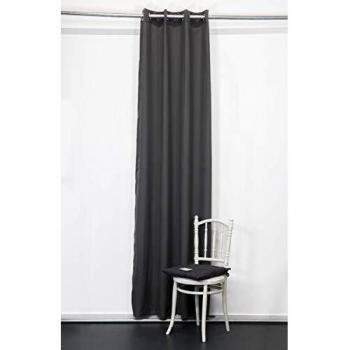 Produit équivalent de Today aux noms Halie Gris et Canon de Fusil Polyester Gris Anthracite, taille 140 x 260 cm