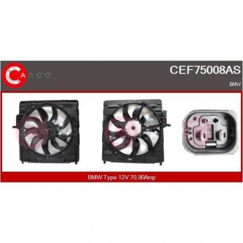 Ventilador de radiador CASCO CEF75008AS con motor eléctrico