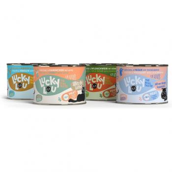 Lucky Lou Nassfutter Katze Adult Tasty Mixpaket 6x200 g Wild-Mix