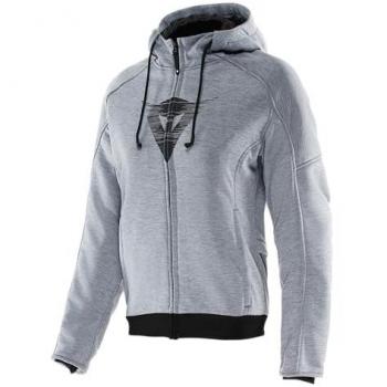 Felpa Moto Donna Dainese DAEMON‑X SAFETY FULL ZIP WMN in grigio, taglia 46
