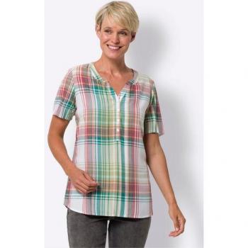 Karobluse Damenbluse klassisch, Größe 44
