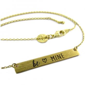 Handcrafted Gold 'Be Mine' Pendant