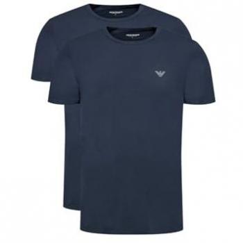 Emporio Armani Underwear 2er-Set T-Shirts Dunkelblau Slim Fit L male