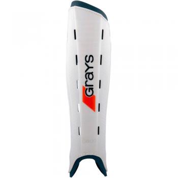 Grays G600 Hockey Shin Guards - White/Navy (2017/18) - Large