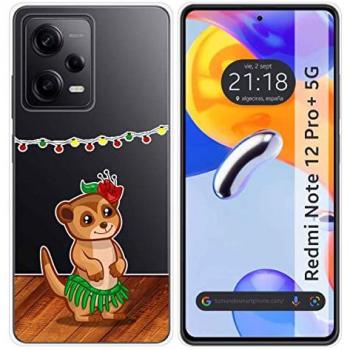 Funda Silicona Transparente Diseño Suricata para Xiaomi Redmi Note 12 Pro+ Plus 5G