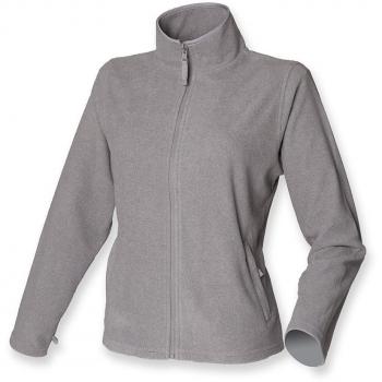 Henbury Ladies’ 12” Heather Micro‑Fleece Pullover