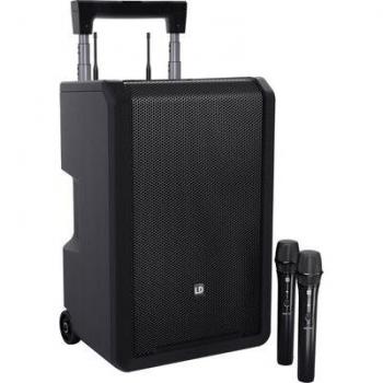 LD Systems ANNY® 10 HHD 2 B8 – 10‑Zoll mobiler Bluetooth® PA‑Speaker inkl. Akku, Mixer & 2 Funkmikrofone
