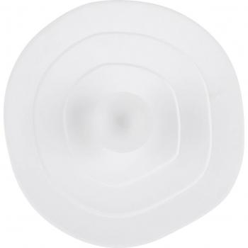 Lampe murale ceramique blanche « Globe » – 40,5 × 40,5 × 11 cm