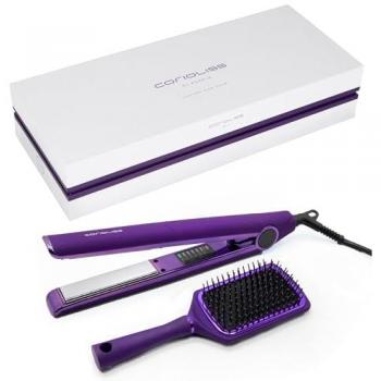 PACK CORIOLISS PLANCHA DE CABELLO C1 DIGITAL + CEPILLO PADDLE PURPLE