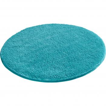 MY HOME Vanessa – Badvorleger in Blau (Türkis), 10 mm Polyester, weicher Haptik