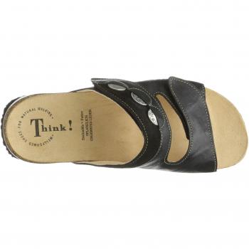 Damen Mizzi Duurzame pantoffels Pantolette, 0000 Schwarz Kombi, 37 EU