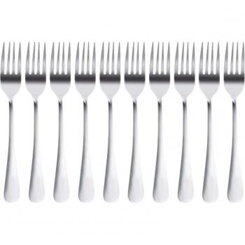 Fourchettes de table inox 10 pièces pour repas