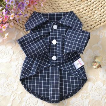 Plaid T-Shirt for Small Pets