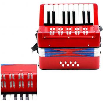 Musik‑Band‑Akkord – Mini‑Akordeon, 17 Schlüssel, 8 Bass, Rhythmusspielzeug