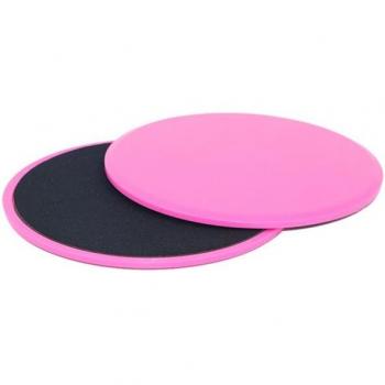 Red Gliding Discs - Dual-Sided Exercise Sliders for Core Fitness (2 Pack)