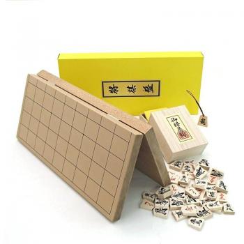 Shin-Katsura No. 7-Fold Pressed Shogi Board with Netsuke