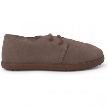 Chaussures À Lacets Enfant Suède Marron