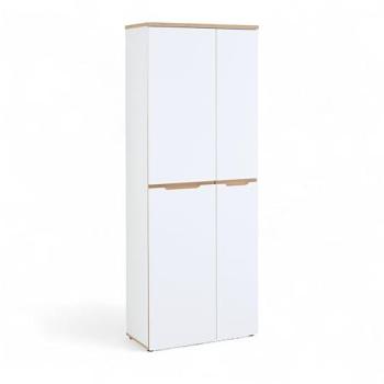 Voleo Aktenschrank DETROIT – Holznachbildung, 75 × 197 × 38 cm