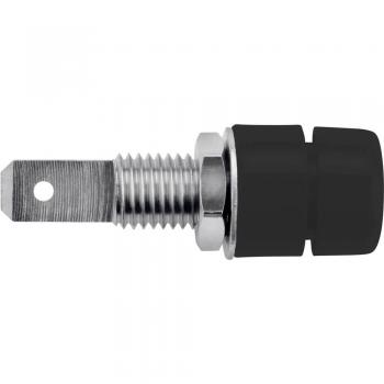 Schuetzinger IBU 5568 Nickel-Plated Single-Wire Socket (Black)