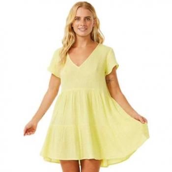 Vestido corto premium Rip Curl amarillo