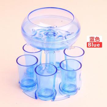 Support à verres à vin imitation, 6 verres pour whisky et bière