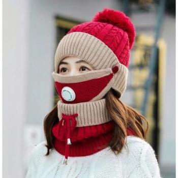 Sombrero cálido con bufanda y máscara para invierno