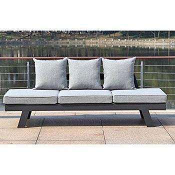Funktionssofa DONNA Gartenmöbel Liege Sofa Couch + Sitzauflagen Rückenkissen