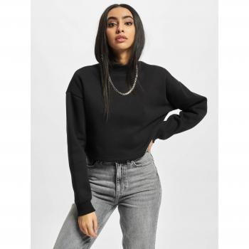 Felpa Cropped Oversized Donna Nera 5XL