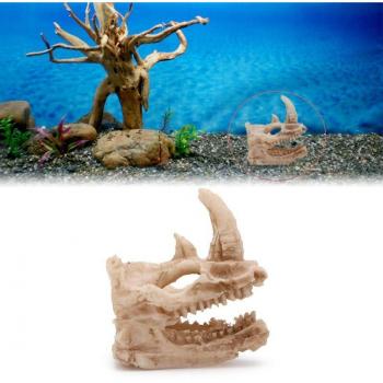Décor de réservoir en résine rhinocéros