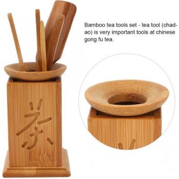 Juego de Té Kung Fu con Trompetas de Bambú