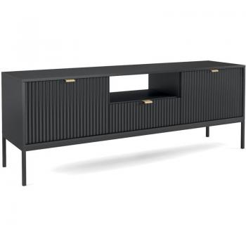 Mueble Televisor 154 cm Rava Negro con Almacenamiento