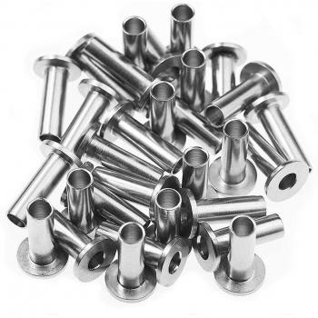30-Piece Stainless Steel Cable Railing Protector Sleeves