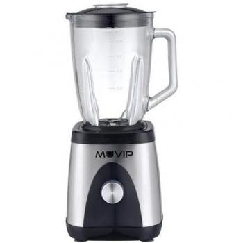 Muvip Mixeur Inox 1300W 1.5L - 2 Vitesses - Fonction Pica Glace - Sécurité Intégrée