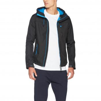 Superdry Hooded WINDTREKKER, Veste de Sport Homme, Noir (Black/Super Denby), Taille S