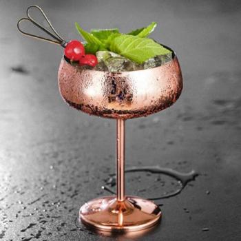 Luxury Rose Gold Stainless Steel Cocktail Goblet