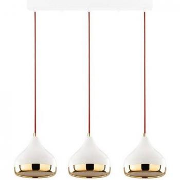 Lámpara Ceiling Yıldo 6876 en Oro Rojo y Blanco