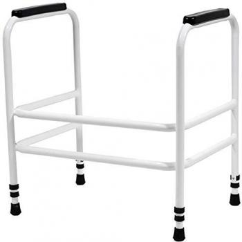 Ashford Bariatric Restroom Chair – Classic Black/White