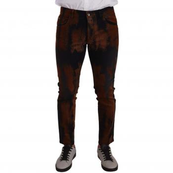 Jeans Skinny Slim Velluto Blu Scuro W34