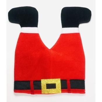 Festive Crimson Santa Leg Hat