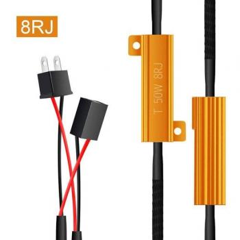 2pcs 12V 50W H7 Car LED Decoder Fog Light Error Canceler