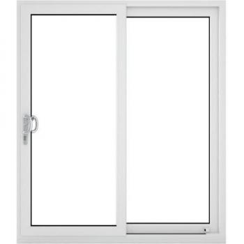 Crystal uPVC White Double Glazed Sliding Patio Door, Left to Right, 150mm Cill - 2390 x 2090mm