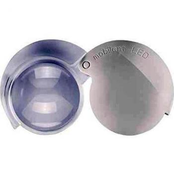 Eschenbach Optik Standlupe 1520910 Einschlaglupe mobilent LED 10x