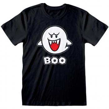 Super Mario - Boo Gaming Tee - Black - Sizes S to XXL for Men