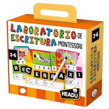 HEADU JUEGO LABORATORIO DE ESCRITURA MONTESSORI 28x6x25 Cms