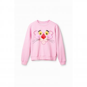 Sudadera Desigual Worn Out Panther Pink