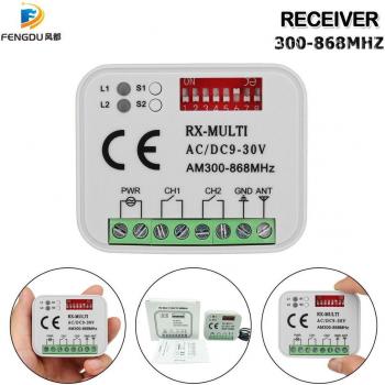 Multiple Frequency Remote Control Receiver 2 Channel 868.3MHz