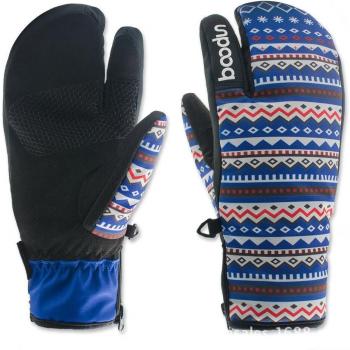 Boodun Women's Winter Snowboard Glove Set – Windproof, Waterproof, Non‑Slip, Cotton‑Warm Mitts
